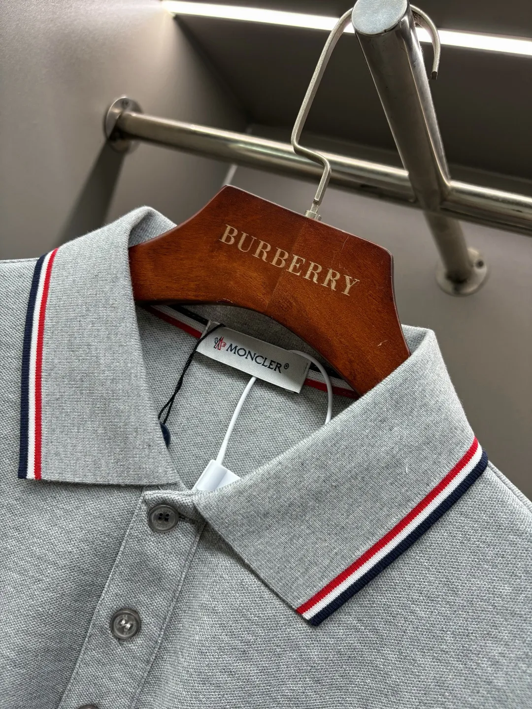 MONCLER New Arrival Polo Same Style 260 ， Factory New Arrival Versatile : Black White Royal Blue Gray Size：S-XXL